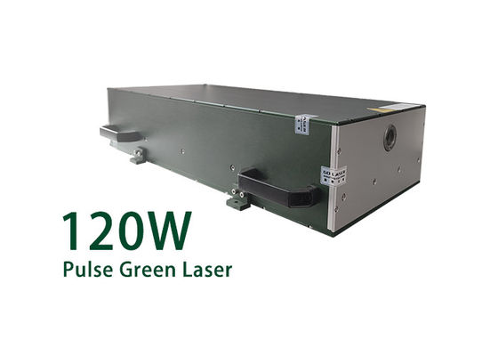 Laser de fibra verde de 120W de pulso único de nanosegundos para el grabado de marcas de corte